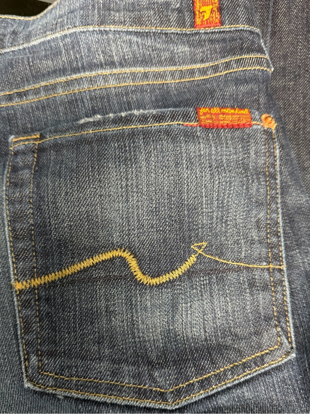 7 for all mankind size 31 flip flop bootcut jeans